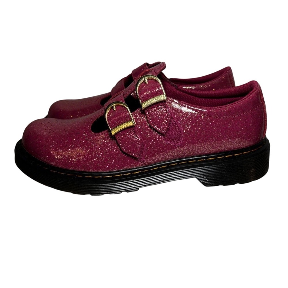 Dr. Martens 8065 Mary Janes Women Size 6 Pink Glitter Excellence Double Strap - Picture 4 of 11